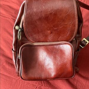 Genuine Leather Women's Bag - Cream